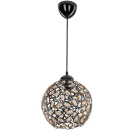 Φωτιστικό Οροφής Fergal 0207388 25x25x65cm 1xE27 60W Black Megapap Μέταλλο,Γυαλί