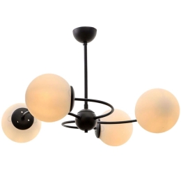 Φωτιστικό Οροφής Donence 0216651 60x60x45cm 4xE27 60W Black Megapap Μέταλλο