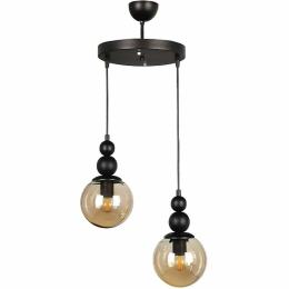 Φωτιστικό Οροφής Latona 0189389 25x25x80cm 2xE27 60W Black Megapap Μέταλλο