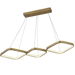 Φωτιστικό Οροφής Eugene 0189426 90x32x36cm Led 55W 4000K Gold Megapap Μέταλλο