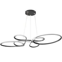 Φωτιστικό Οροφής Gerrera 0221405 104x53x50cm Led 100W 4000K Black Megapap Μέταλλο