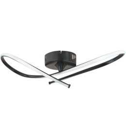 Φωτιστικό Οροφής - Πλαφονιέρα Jamel 0189438 62x21x14cm Led 35W 4000K Black Megapap Μέταλλο