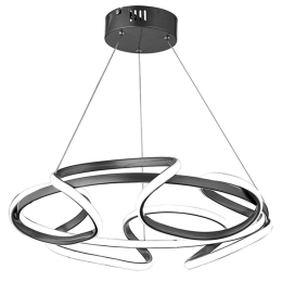 Φωτιστικό Οροφής Lech 0189422 53x53x73cm Led 120W 4000K Black Megapap Μέταλλο