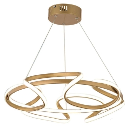 Φωτιστικό Οροφής Lech 0189423 53x53x73cm Led 120W 4000K Gold Megapap Μέταλλο