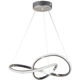 Φωτιστικό Οροφής Luciano 0189421 47x40x60cm Led 72W Silver Megapap Μέταλλο