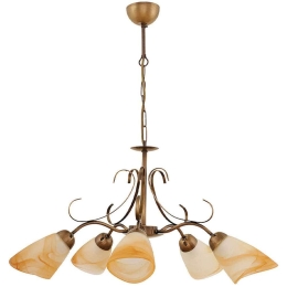 Φωτιστικό Οροφής Melissa 0124559 60x60x70cm 5xE14 Gold Megapap Μέταλλο