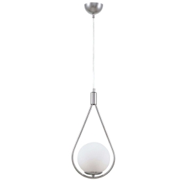 Φωτιστικό Οροφής Shemesh 0124520 20x20x85cm 1xE27 60W Silver-White Megapap Μέταλλο