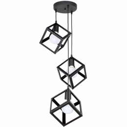 Φωτιστικό Οροφής Thora 0189397 22x22x70cm 3xE27 60W Black Megapap Μέταλλο