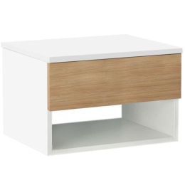 Κομοδίνο Bianca 0211731 40x30x23cm White-Oak