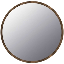 Καθρέπτης Τοίχου Glob 0216052 59x2x59cm Walnut Megapap Μελαμίνη
