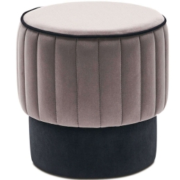 Σκαμπό Rose 0213631 40x40x40cm Grey-Black