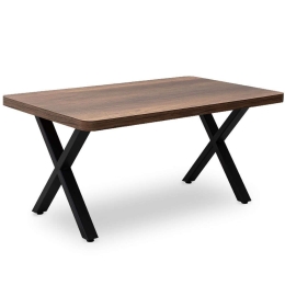 Τραπεζάκι Σαλονιού Jeremy 0212181 100x60x45cm Walnut-Black