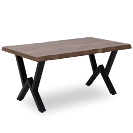 Τραπεζάκι Σαλονιού Walter 0212179 100x60x45cm Walnut-Black