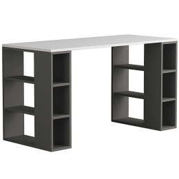 Γραφείο Εργασίας Colmar 0207492 140x60x75cm White-Anthracite