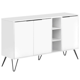 Μπουφές Clara 0213954 142x35,6x83cm White Μελαμίνη,Μέταλλο