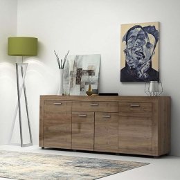 Μπουφές Joseph 0226511 177x40x76cm Walnut Μελαμίνη