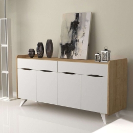Μπουφές Sila 0123237 140x45x72cm White-Sonoma Μελαμίνη