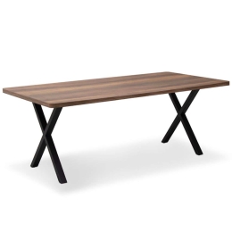 Τραπέζι Jeremy 0212177 200x100x75cm Walnut-Black