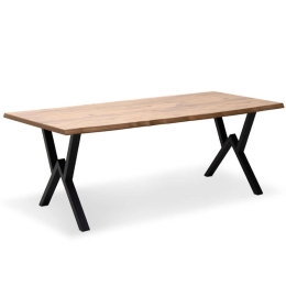 Τραπέζι Walter 0212170 200x100x75cm Natural-Black