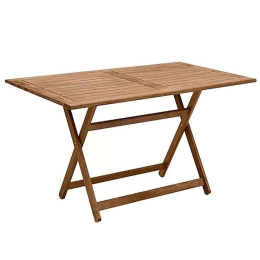 Τραπέζι Κήπου Πτυσσόμενο Klara 0034198 140x80x71cm Walnut