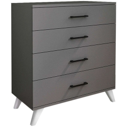 Συρταριέρα Dacota 0212534 76x44x86,4cm Anthracite