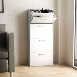 Παπουτσοθήκη Gino 0204660 59x25x140cm White Μελαμίνη