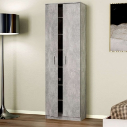 Παπουτσοθήκη - Ντουλάπα Renzo 0212200 60x33x192cm Grey Μελαμίνη
