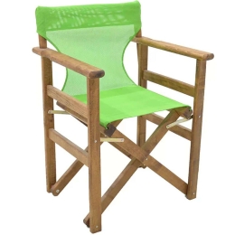 Πολυθρόνα Σκηνοθέτη Klara 0095029 61x51x86cm Walnut-Light Green