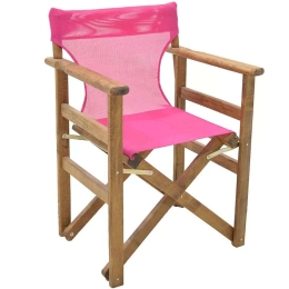 Πολυθρόνα Σκηνοθέτη Klara 0095080 61x51x86cm Walnut-Fuchsia