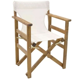 Πολυθρόνα Σκηνοθέτη Klara 0095091 61x51x86cm Walnut-White