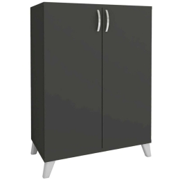 Παπουτσοθήκη - Ντουλάπι Lilly 0212572 72x32,5x88cm Anthracite Μελαμίνη,Πολυπροπυλένιο