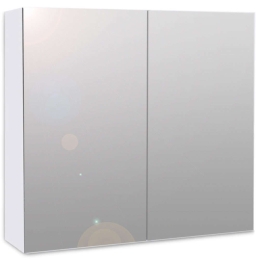 Καθρέπτης Μπάνιου Με Ντουλάπι Nisa 0213510 60x15x60cm White Μελαμίνη