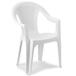 Πολυθρόνα Ischia 0053256 54x56x81cm Πολυπροπυλένιο White Progarden