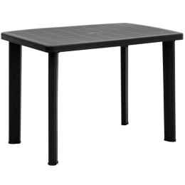 Τραπέζι Κήπου Faretto 0095322 100x68x72cm Πολυπροπυλένιο Anthracite Progarden