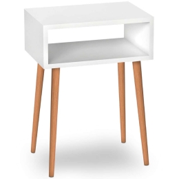 Κομοδίνο Fiona 0117662 55x35x58cm White-Oak