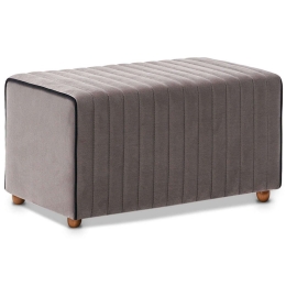 Σκαμπό Mabel 0213658 80x40x40cm Light Grey