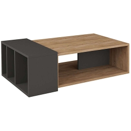 Τραπέζι Σαλονιού Anita 0214049 102x56,5x32cm Oak-Anthracite