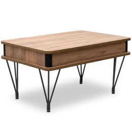 Τραπέζι Σαλονιού Lugano 0216649 90x60x45cm Brown