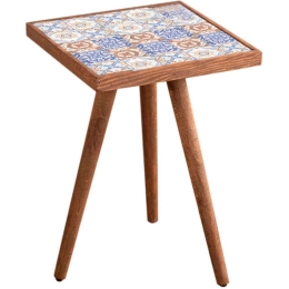 Tραπεζάκι Βοηθητικό Mayra 0212591 32x32x45cm Walnut