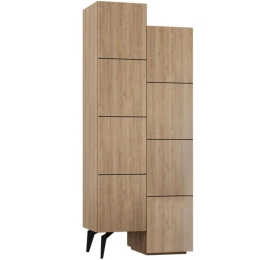 Στήλη Μπάνιου Stair 0214351 62,2x37,4x156cm Natural Μελαμίνη