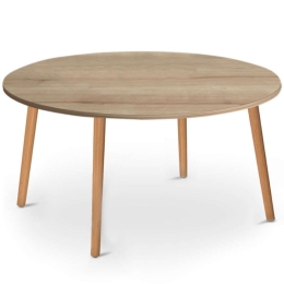 Τραπέζι Σαλονιού Circle 0117737 90x90x40cm Oak