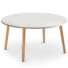 Τραπέζι Σαλονιού Circle 0117736 90x90x40cm White