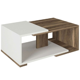 Τραπέζι Σαλονιού Mareta 0228154 81,8x50x35cm White-Walnut