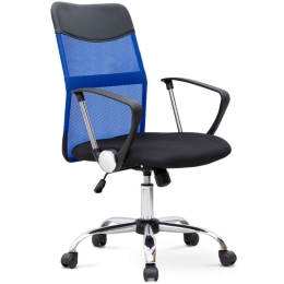Καρέκλα Γραφείου Franco 0223111 59x57x95/105cm Blue-Black