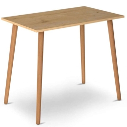 Τραπέζι Fiona 0117726 90x55x75cm Oak Ξύλο,Μελαμίνη