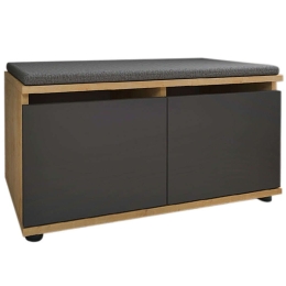 Παπουτσοθήκη Twain 0226157 80x35x42cm Oak-Anthracite Μελαμίνη