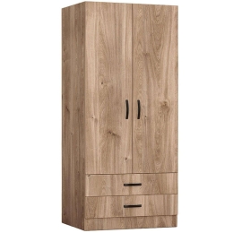 Ντουλάπα Δίφυλλη Regina 0227697 80x51,5x181cm Honey Oak Δίφυλλη