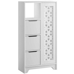 Ντουλάπι Μπάνιου Yada Mini 0230424 65,4x29,6x122,2cm White Μελαμίνη