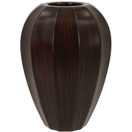 Βάζο Μπόμπα 15-00-22507-25 Φ16x27cm Brown Marhome Κεραμικό