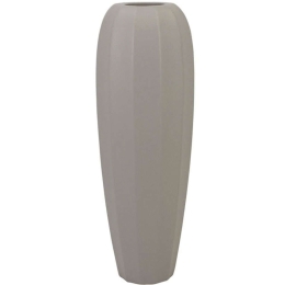 Βάζο Μπόμπα 15-00-22506-45 Φ15x48cm Light Grey Marhome Κεραμικό